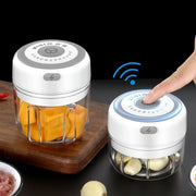 "Effortlessly mash garlic with the Mini USB Wireless Electric Garlic Masher. Compact, rechargeable, and easy to use, this kitchen tool saves you time and adds convenience, making garlic preparation quick and mess-free."

