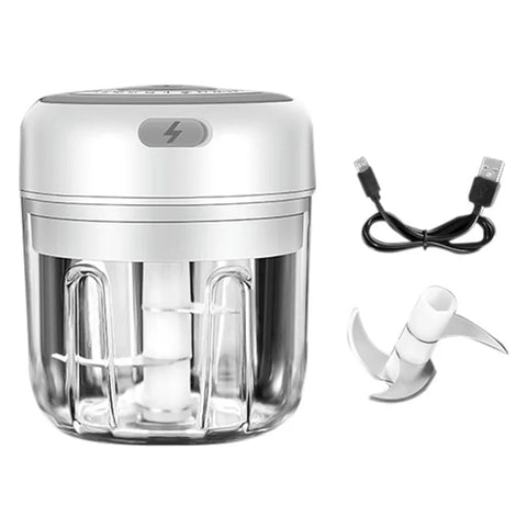 "Effortlessly mash garlic with the Mini USB Wireless Electric Garlic Masher. Compact, rechargeable, and easy to use, this kitchen tool saves you time and adds convenience, making garlic preparation quick and mess-free."

