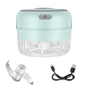 "Effortlessly mash garlic with the Mini USB Wireless Electric Garlic Masher. Compact, rechargeable, and easy to use, this kitchen tool saves you time and adds convenience, making garlic preparation quick and mess-free."

