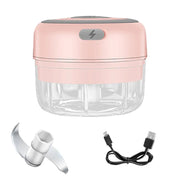 "Effortlessly mash garlic with the Mini USB Wireless Electric Garlic Masher. Compact, rechargeable, and easy to use, this kitchen tool saves you time and adds convenience, making garlic preparation quick and mess-free.

