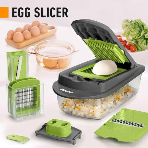 "Multifunctional vegetable chopper handle for easy slicing, dicing, and chopping of vegetables, designed for quick and efficient meal prep."

