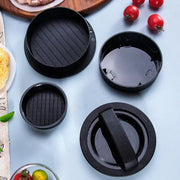 Hamburger Meat Press Maker ABS Round Shape Non-Stick Stuffed Burger Patties Beef Grill Pie Press Mould Maker Kitchen Accessories