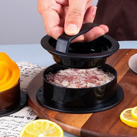 Hamburger Meat Press Maker ABS Round Shape Non-Stick Stuffed Burger Patties Beef Grill Pie Press Mould Maker Kitchen Accessories