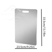 Stainless Steel Cutting Board Home Kitchen Rectangular Chopping Board Kneading Dough Cutting Dough And Fruit Vegetable Meat Tool