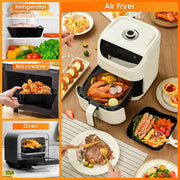 Large Air Fryer Silicone Basket Tray Pot Square Non-stick Airfryer Baking Mold Liner Bpa Free Kitchen Cooking Accessories
