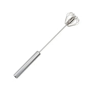 Kitchen Stainless Steel Whisk Hand Pressure Semi-automatic Egg Beater Self Turning Cream Mixer Baking Accessories