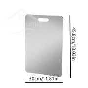 Stainless Steel Cutting Board Home Kitchen Rectangular Chopping Board Kneading Dough Cutting Dough And Fruit Vegetable Meat Tool