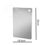Stainless Steel Cutting Board Home Kitchen Rectangular Chopping Board Kneading Dough Cutting Dough And Fruit Vegetable Meat Tool